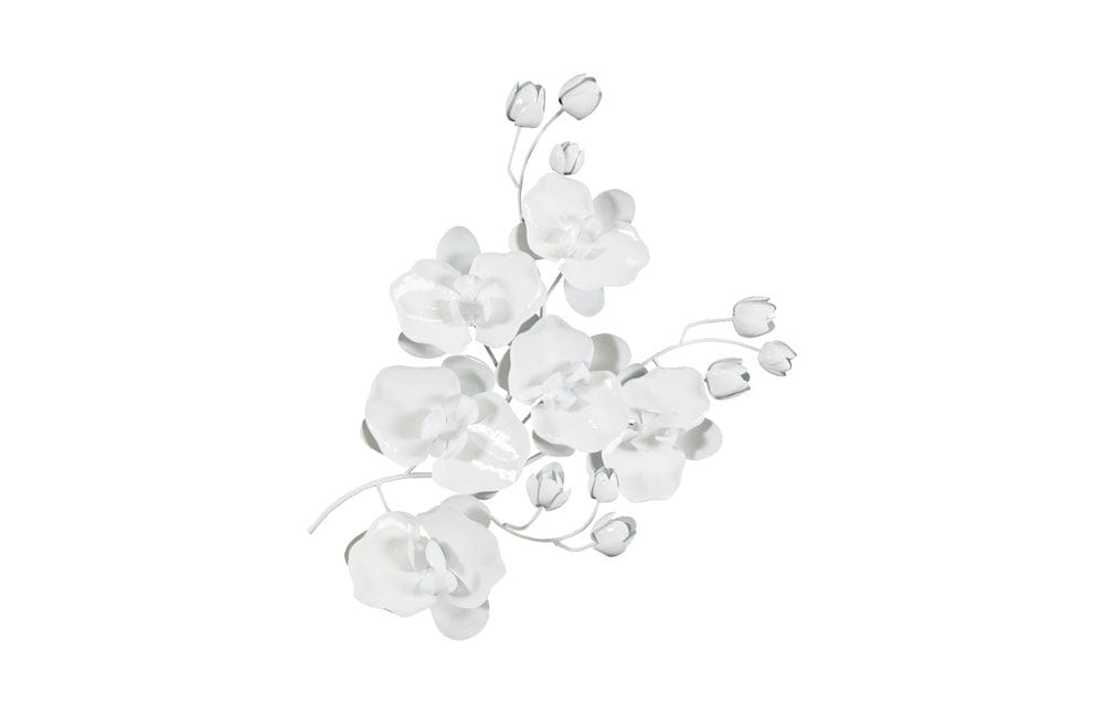 Phillips Collection - Orchid Sprig Wall Art, Medium, Metal, White - TH100863 view 1