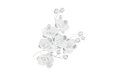 Phillips Collection - Orchid Sprig Wall Art, Medium, Metal, White - TH100863 view 1