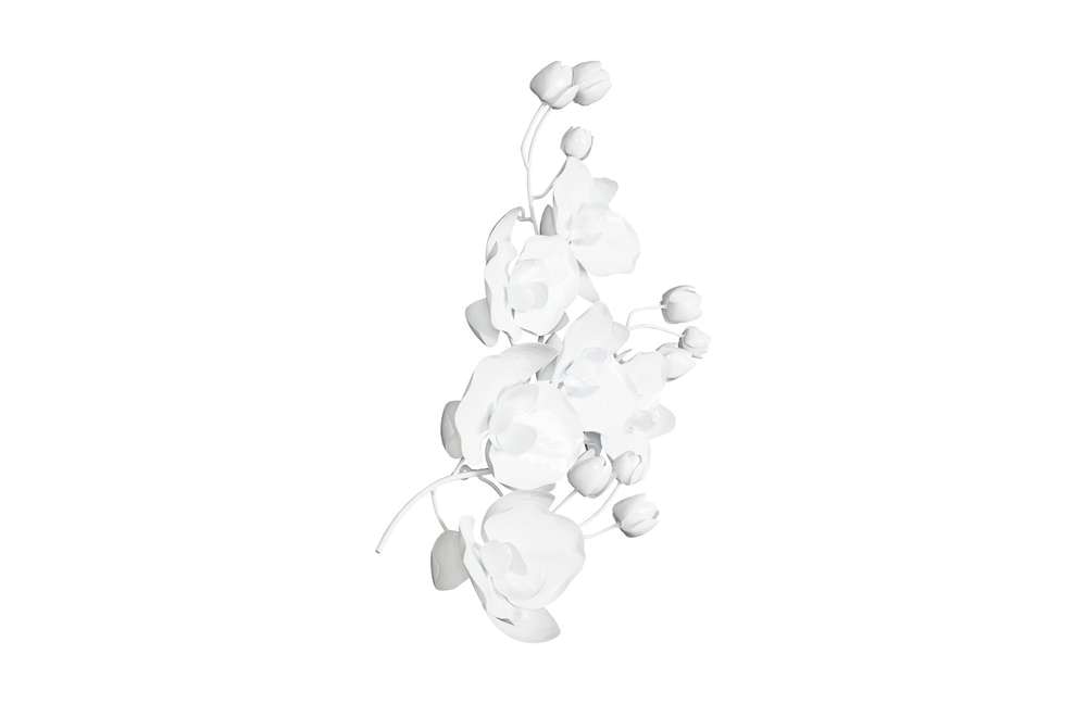 Phillips Collection - Orchid Sprig Wall Art, Medium, Metal, White - TH100863 veiw 2