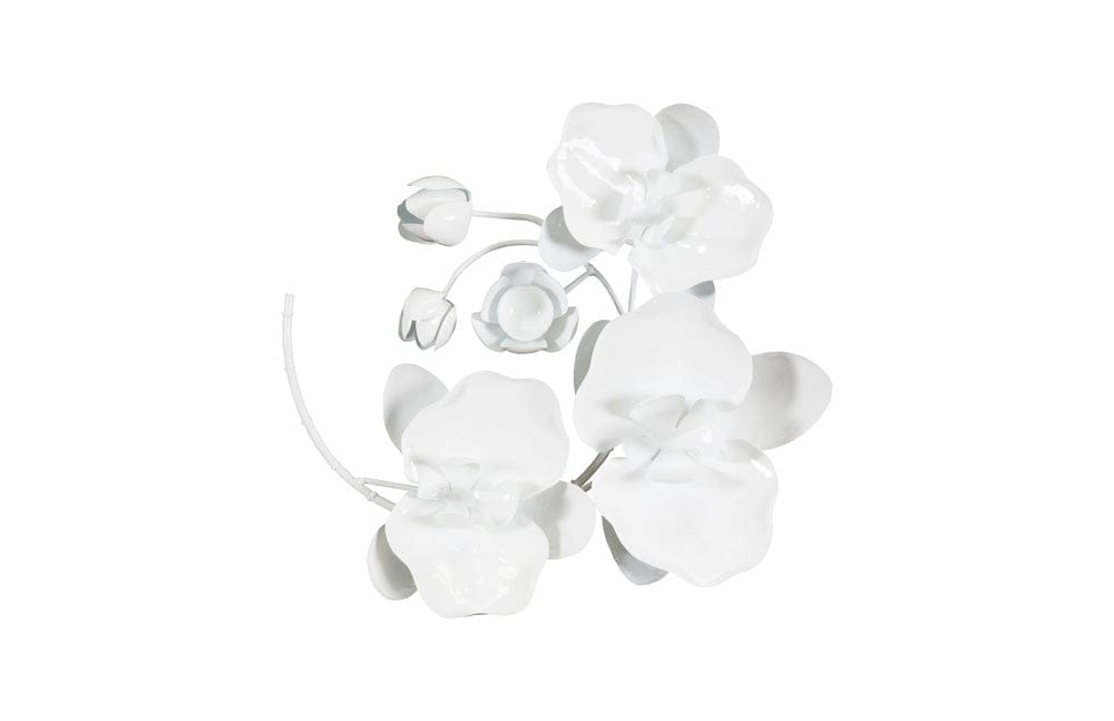 Phillips Collection - Orchid Sprig Wall Art, Small, Metal, White - TH100865 view 1