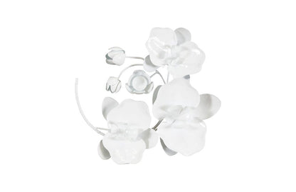 Phillips Collection - Orchid Sprig Wall Art, Small, Metal, White - TH100865 view 1