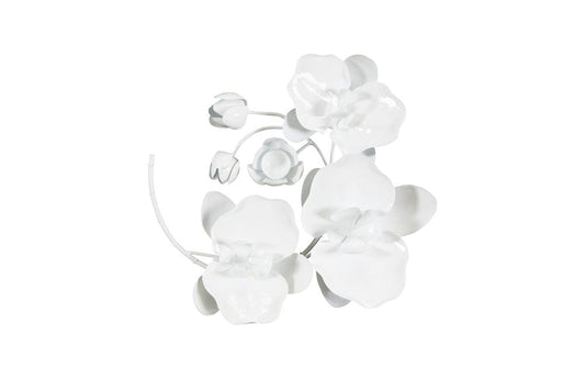 Phillips Collection - Orchid Sprig Wall Art, Small, Metal, White - TH100865 view 1