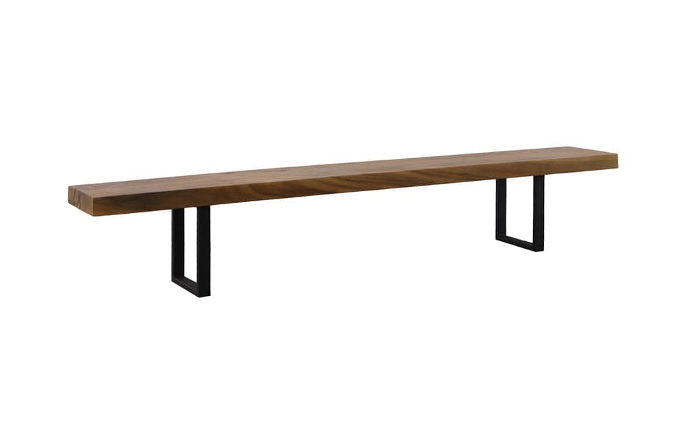 Phillips Collection - Origins Straight Edge Bench, Natural, Satin Black Legs - TH108705 view 1