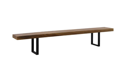 Phillips Collection - Origins Straight Edge Bench, Natural, Satin Black Legs - TH108705 view 1