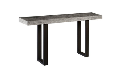 Phillips Collection - Origins Straight Edge Console Table, Metal U Legs, Gray Stone Finish - TH95588 view 1