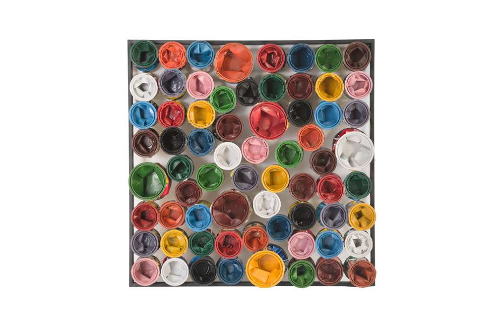 Phillips Collection - Paint Can Wall Art, Square, Assorted Colors, LG - ID78275 veiw 1