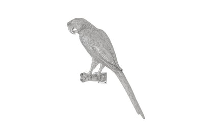 Phillips Collection - Parrot Looking Left Wall Art, Resin, Silver Leaf - PH95595 view 3