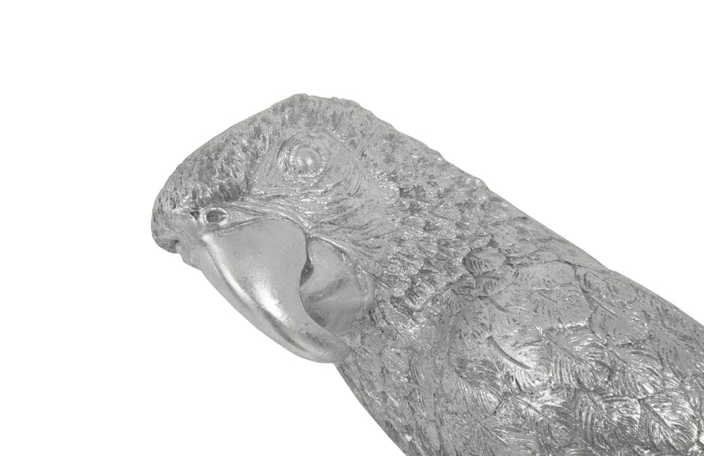 Phillips Collection - Parrot Looking Left Wall Art, Resin, Silver Leaf - PH95595 view 4