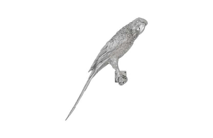Phillips Collection - Parrot Looking Right Wall Art, Resin, Silver Leaf - PH94500 veiw 1