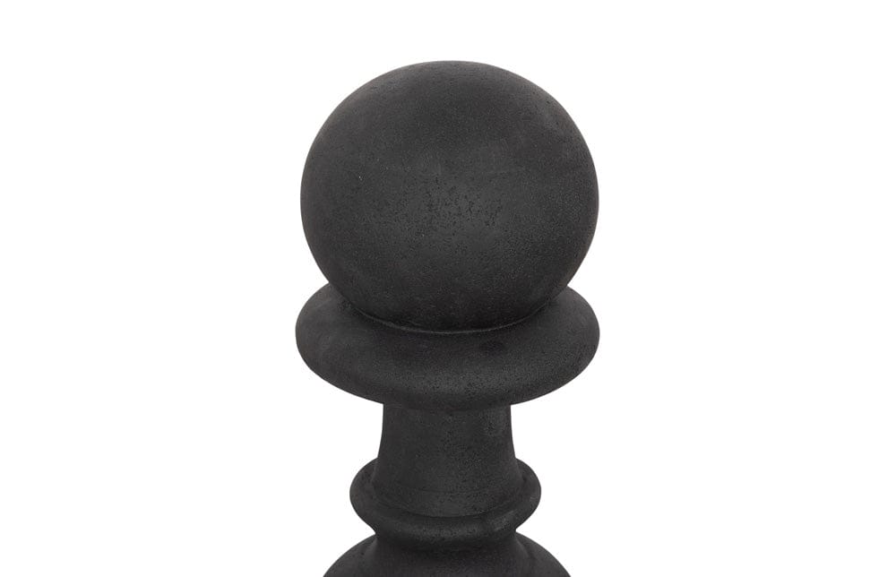Phillips Collection - Pawn Chess Sculpture, Cast Stone Black, Small - PH118749 view 2
