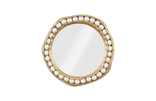 Phillips Collection - Pearl Mirror, Gold Leaf, Round - PH104148 veiw 1