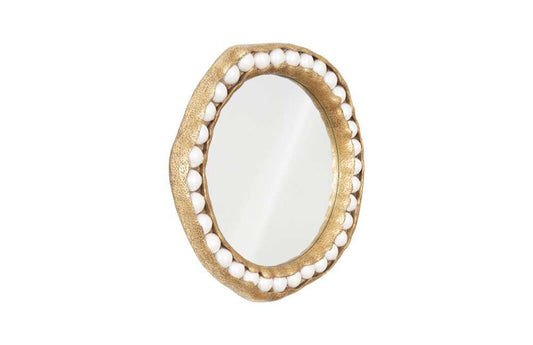 Phillips Collection - Pearl Mirror, Gold Leaf, Round - PH104148 veiw 2