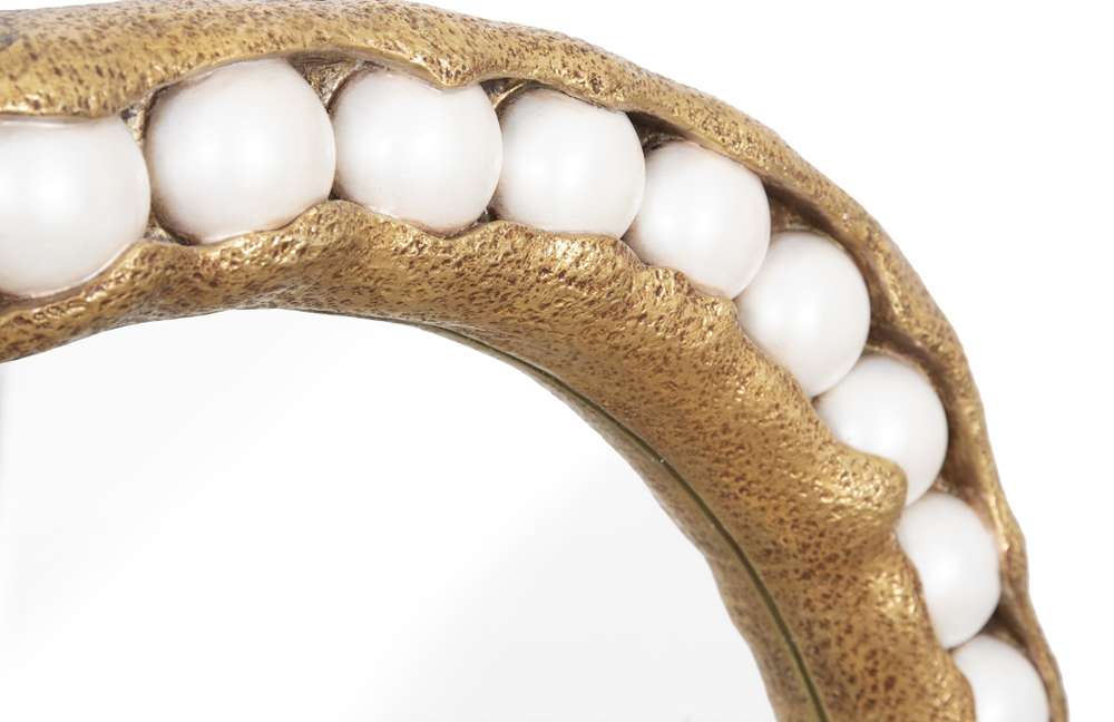 Phillips Collection - Pearl Mirror, Gold Leaf, Round - PH104148 veiw 3
