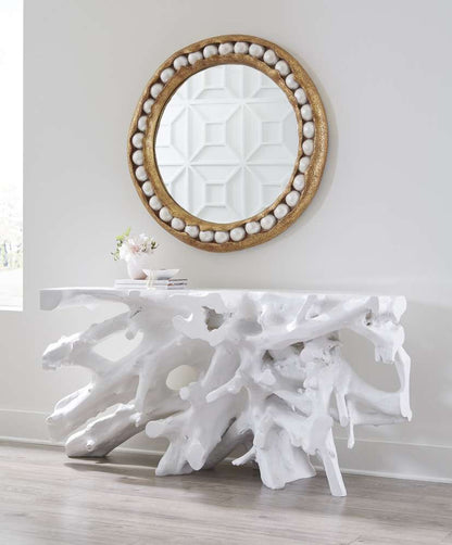 Phillips Collection - Pearl Mirror, Gold Leaf, Round - PH104148 veiw 6