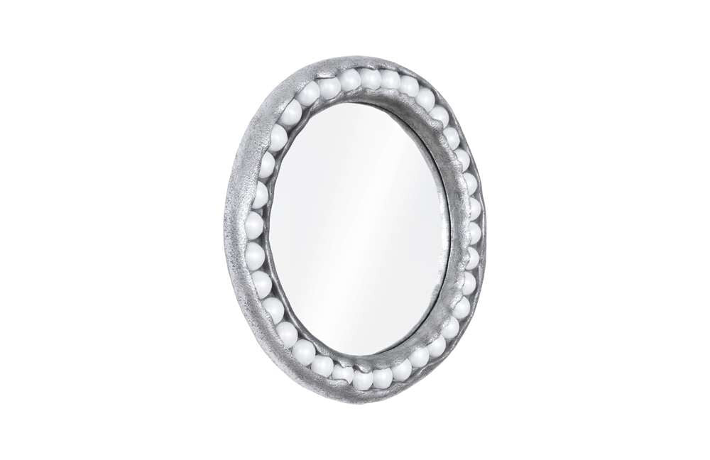 Phillips Collection - Pearl Mirror, Silver Leaf, Round - PH104196 veiw 2