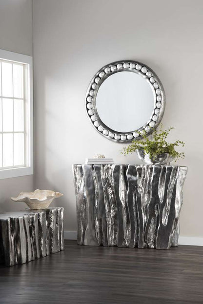 Phillips Collection - Pearl Mirror, Silver Leaf, Round - PH104196 veiw 5