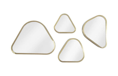Phillips Collection - Pebble Mirrors (Set of 4) - Brushed Brass - CH97807 veiw 1