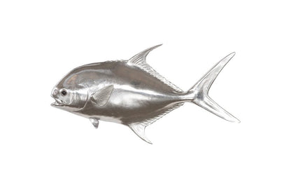 Phillips Collection - Permit Fish, Flat Wall Sculpture, Resin, Silver Leaf - PH118798 view 1