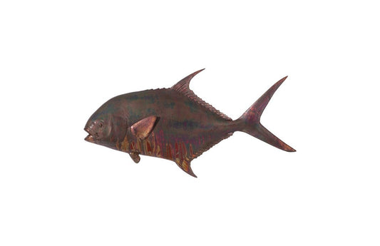 Phillips Collection - Permit Fish Wall Sculpture, Resin, Copper Patina Finish - PH99971 view 1