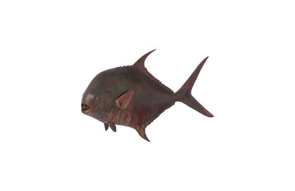 Phillips Collection - Permit Fish Wall Sculpture, Resin, Copper Patina Finish - PH99971 view 2