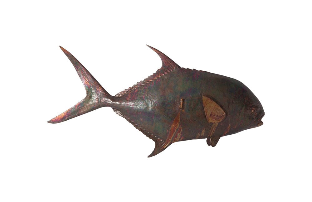 Phillips Collection - Permit Fish Wall Sculpture, Resin, Copper Patina Finish - PH99971 view 3