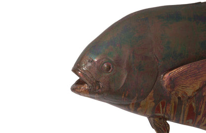 Phillips Collection - Permit Fish Wall Sculpture, Resin, Copper Patina Finish - PH99971 view 4
