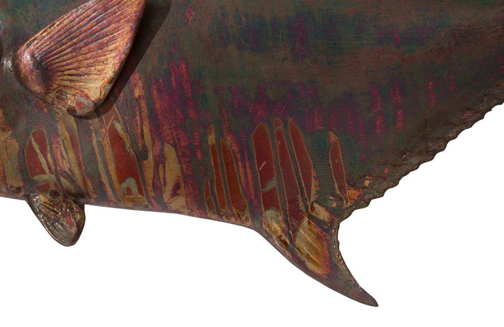 Phillips Collection - Permit Fish Wall Sculpture, Resin, Copper Patina Finish - PH99971 view 5