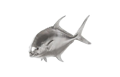 Phillips Collection - Permit Fish Wall Sculpture, Resin, Silver Leaf - PH66836 view 2