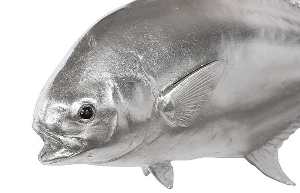 Phillips Collection - Permit Fish Wall Sculpture, Resin, Silver Leaf - PH66836 view 3