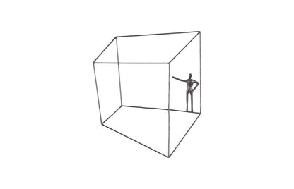 Phillips Collection - Perspective Wall Art, Square, Standing Arm Up - TH97100 view 1