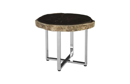 Phillips Collection - Petrified Wood Coffee Table, SS Legs, Assorted - ID85629 veiw 1