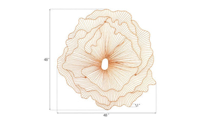 Phillips Collection - Poppy Flower Wall Art, Copper, LG - TH95114 view 5