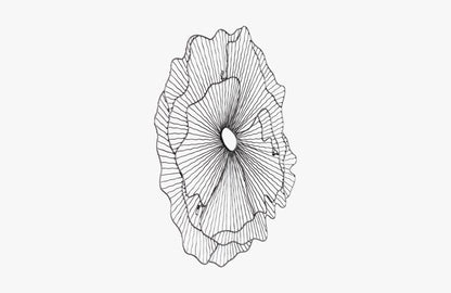 Phillips Collection - Poppy Flower Wall Art, Silver/Black, SM - TH108864 view 2