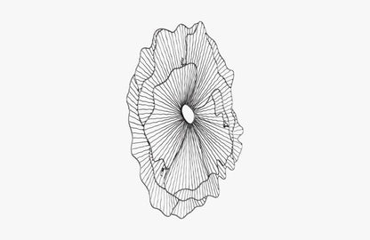 Phillips Collection - Poppy Flower Wall Art, Silver/Black, SM - TH108864 veiw 2