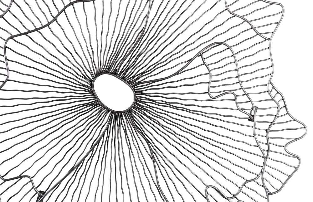 Phillips Collection - Poppy Flower Wall Art, Silver/Black, SM - TH108864 veiw 3