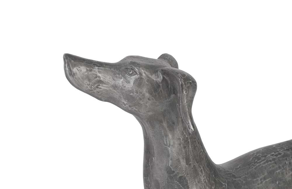 Phillips Collection - Prancing Dog Sculpture, Black/Silver, Aluminum - ID96064 veiw 2