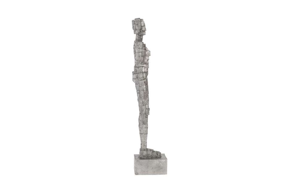 Phillips Collection - Puzzle Woman Sculpture, Black/Silver, Aluminum - ID96055 veiw 2