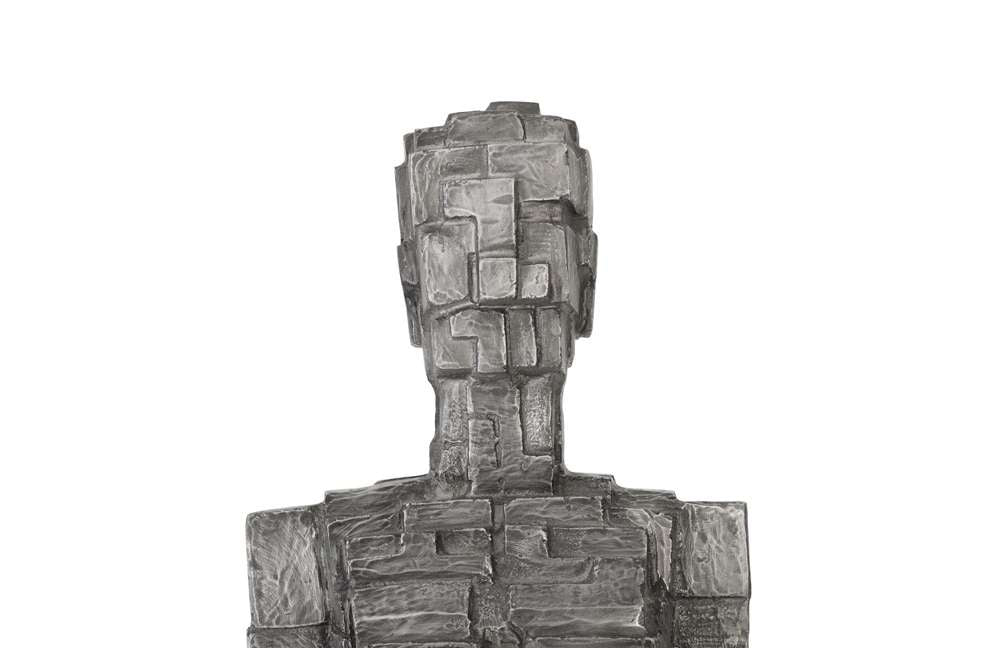 Phillips Collection - Puzzle Woman Sculpture, Black/Silver, Aluminum - ID96055 veiw 3
