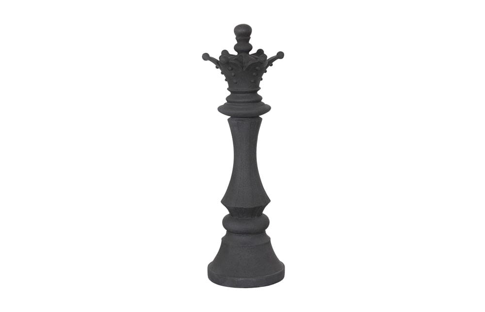 Phillips Collection - Queen Chess Sculpture, Cast Stone Black, Small - PH118741 view 1
