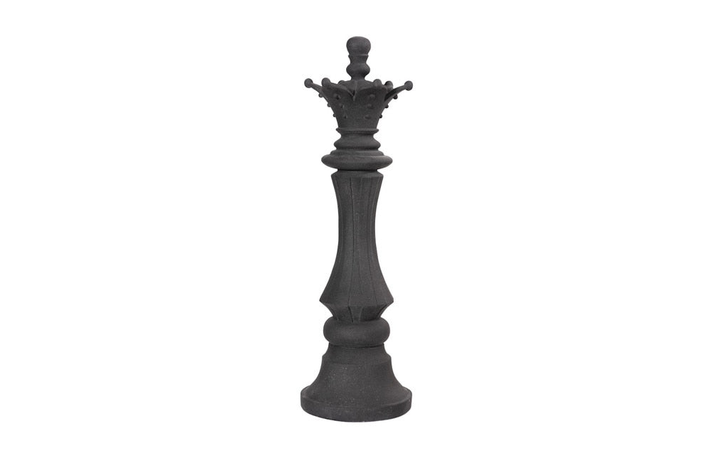Phillips Collection - Queen Chess Sculpture, Cast Stone Black - PH115681 veiw 1