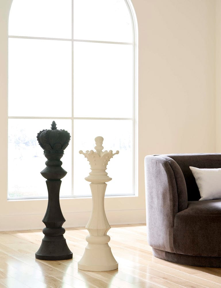 Phillips Collection - Queen Chess Sculpture, Cast Stone White, Small - PH118742 view 3