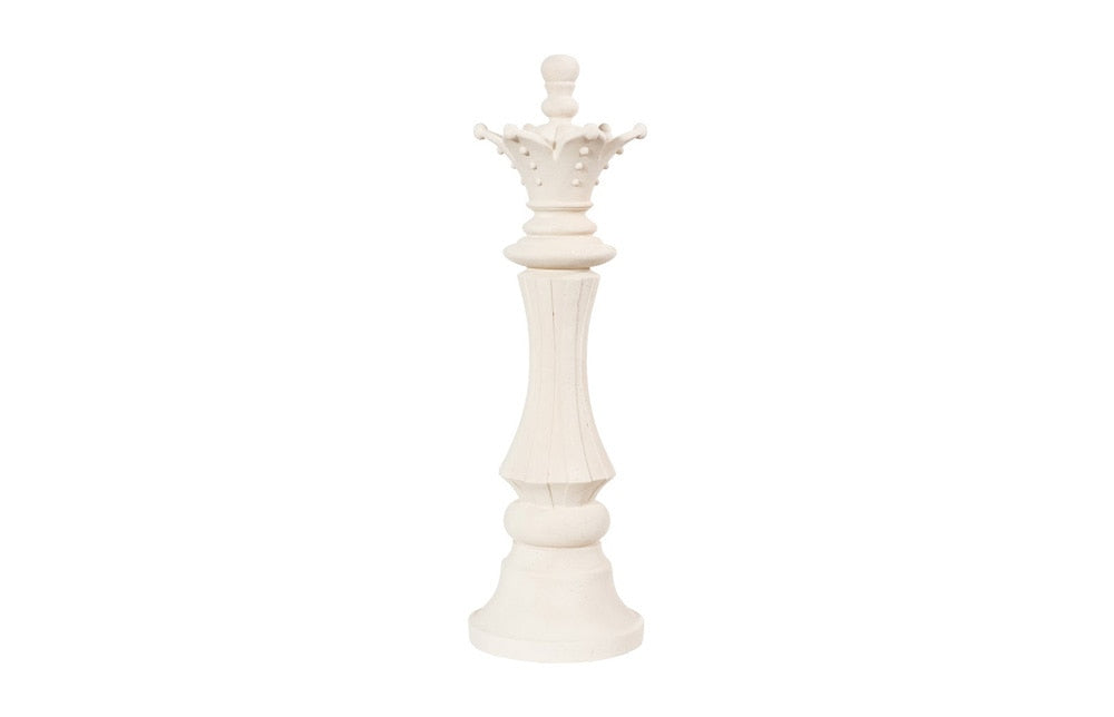 Phillips Collection - Queen Chess Sculpture, Cast Stone White - PH115685 veiw 1