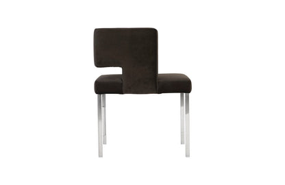 Phillips Collection - Raffia Dining Chair, Black, Stainless Steel Legs - PH96669 view 2