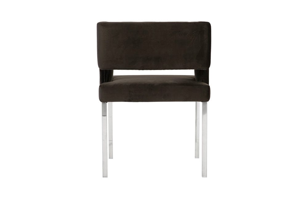 Phillips Collection - Raffia Dining Chair, Black, Stainless Steel Legs - PH96669 view 3