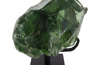 Phillips Collection - Refractory Glass Sculpture, Green, On Base - ID68665 veiw 4