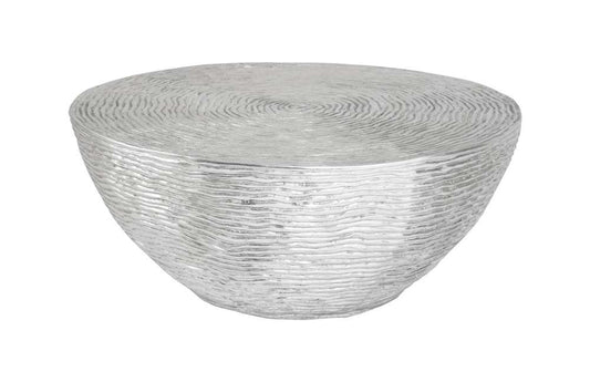 Phillips Collection - Ripple Coffee Table, Resin, Silver Leaf with Antiquing - PH102841 veiw 1
