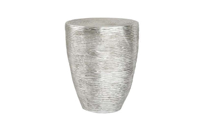 Phillips Collection - Ripple Side Table, Resin, Silver Leaf with Antiquing - PH102840 veiw 1