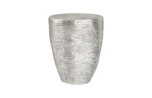 Phillips Collection - Ripple Side Table, Resin, Silver Leaf with Antiquing - PH102840 veiw 1
