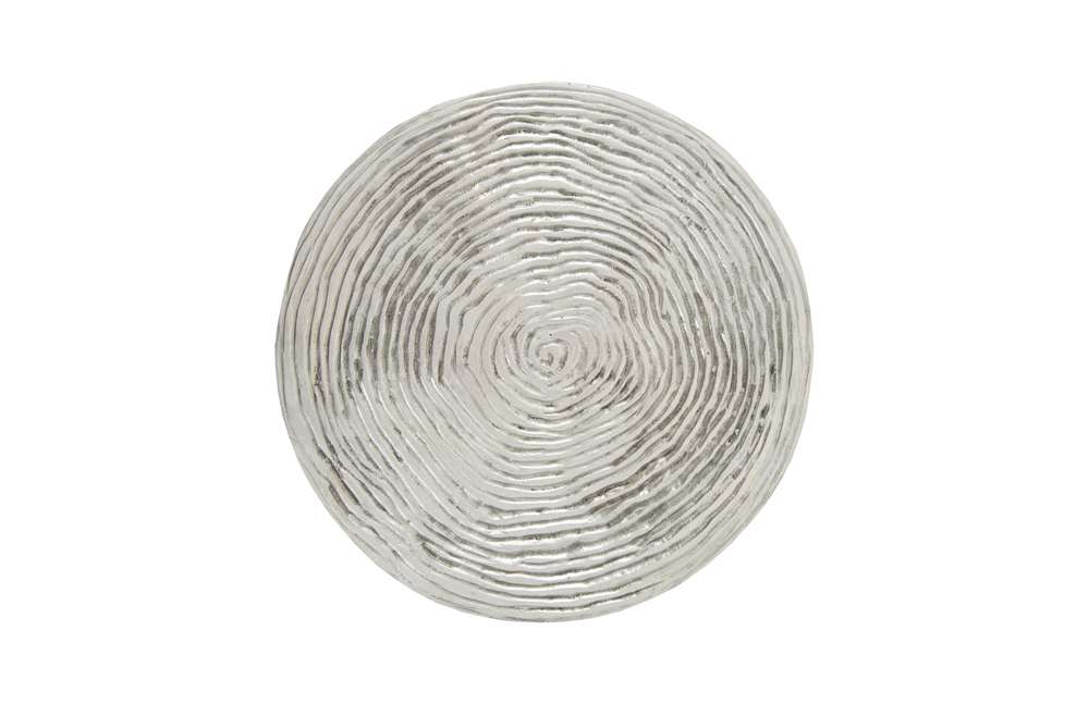 Phillips Collection - Ripple Side Table, Resin, Silver Leaf with Antiquing - PH102840 veiw 2