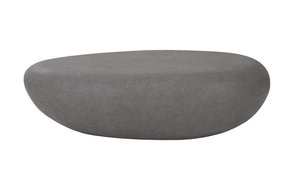 Phillips Collection - River Stone Coffee Table, Charcoal Stone, Large - PH104195 veiw 3